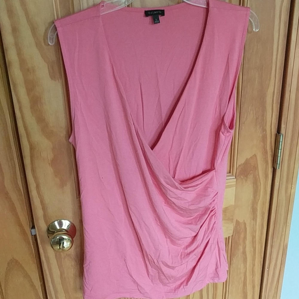 Talbot side shirred sleeveless top